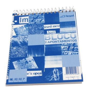 A6 Spiral Note Pad  80 sheets  