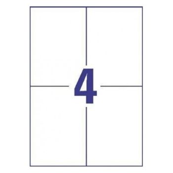 Labels A4 105x148  4 Labels per sheet 
