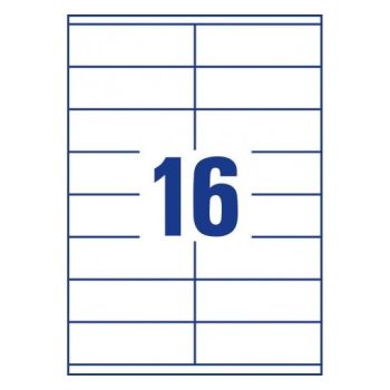 Labels A4 105x35  16 Labels per sheet