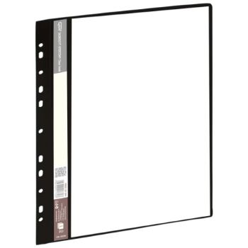 20 Pages A4 Display Book With Holes Black