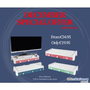 SPECIAL OFFER Monitor stand with drawers 