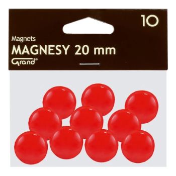 Magnets 20mm 10pcs Red