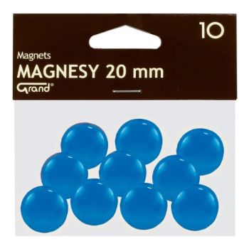 Magnets 20mm 10pcs blue