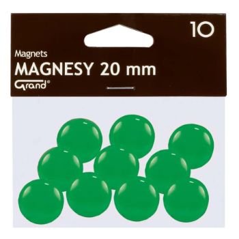 Magnets 20mm 10pcs Green