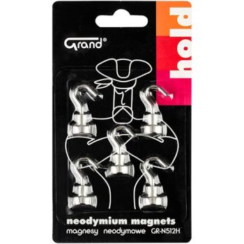 Magnets Neodymium with hook GR-N512H 12mm GRAND 5pcs