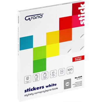 Labels A4  22x12mm  160 pieces per Sheet