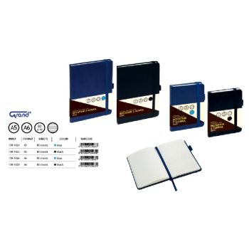 Bound Note Book A5 with Rubber -  80 Sheets 