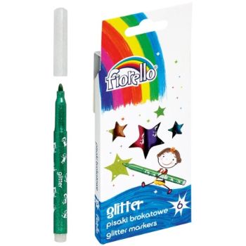 Glitter Markers Fiorello 6pcs Set 