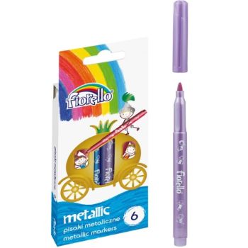 Metallic  Markers Fiorello 6pcs Set 