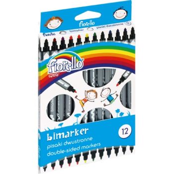Double Sided Markers Fiorello 12pcs Set 