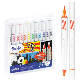 Marker + Fineliner SKETCH 12col. - SPECIAL OFFER