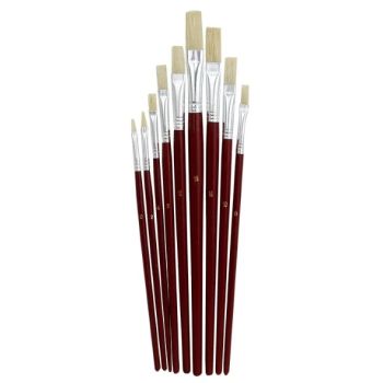 Aquarel Flat  Brush Set Fiorello  9pcs