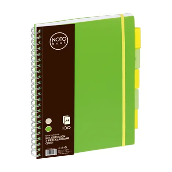 A4 Spiral N0tebook 5Subjects 100Sheets  Green , lined