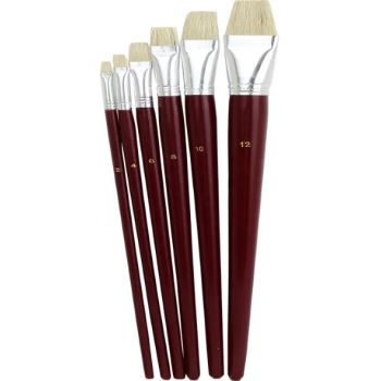 Oil Flat Brush Set Fiorello  6pcs 