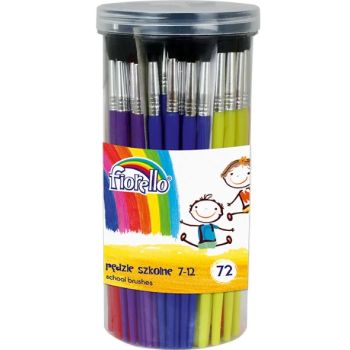 School Brushes Pack 72pcs  7-12  Fiorello