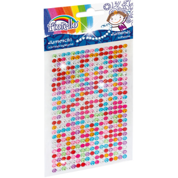 Diamond Stickers Round Assorted Colors