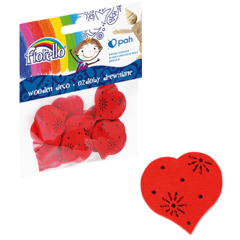 Wooden deco hearts
