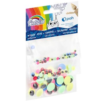 Wiggle eyes adhesive colorful 3 Sizes  80 pieces