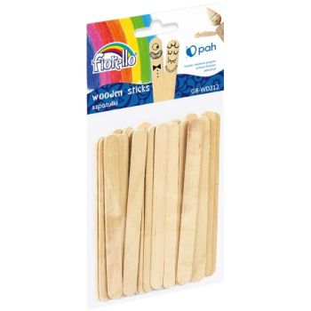 Wooden deco  craft sticks, 24pcs