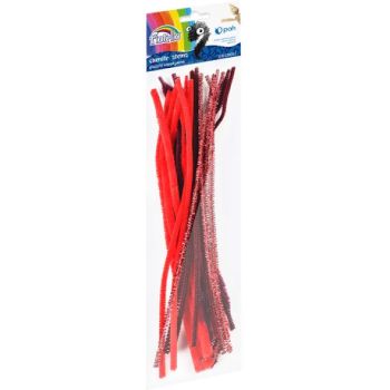  Chenille stems Fiorello 30 cm long, 20 pcs. red