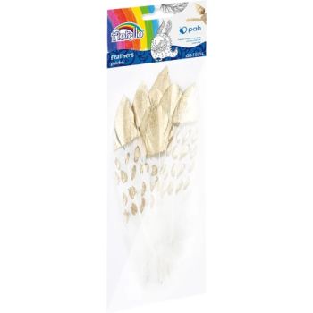 Feathers FIORELLO  gold 13-19cm 8pcs.
