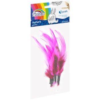 Feathers FIORELLO  black&pink 11-13cm 3pcs.
