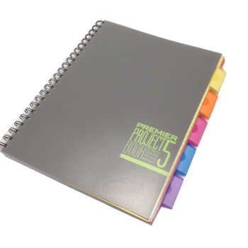 A5 Spiral Project Book Lined 250 Page  5 Subjects