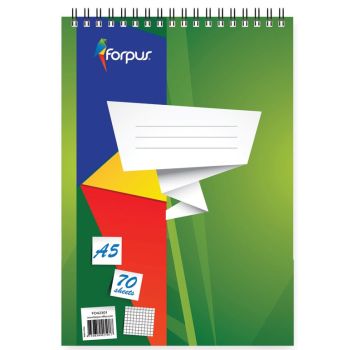 A5 Spiral Note Book  70 Sheets