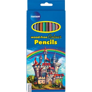 Color pencils plastic 12col. "Castle" long size /paper box