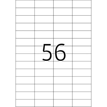Labels A4 52.5x21.2  56 Labels per sheet 