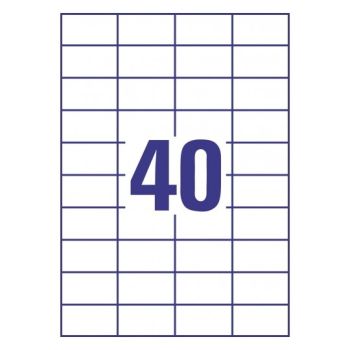 Labels A4 52.5x29.7  40 Labels per sheet 