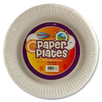 Crafty Bitz Pkt.50 7" Paper Plates