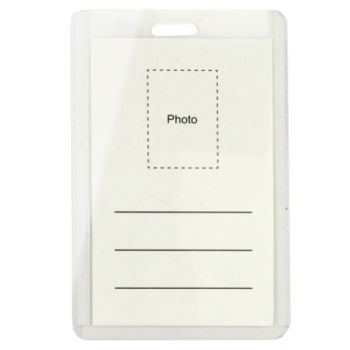 Name Badge Vertical Hard Pvc  without Clip