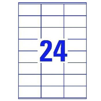 Labels A4 70x36  24 Labels per sheet  