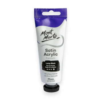 Acrylic Paint 75ml Mont Marte - Lamp Black
