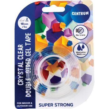 Double side adhesive gel tape 18mm x 1m
