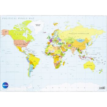 Desk mat "Map of the world" 59,4x42cm