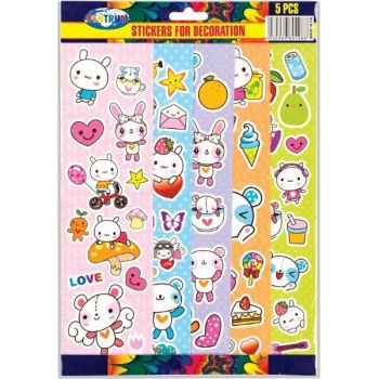 Decoration stickers paper 42x49mm & 30x10mm