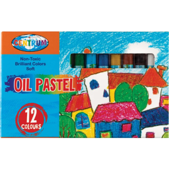Oil pastel 12col. MAGIC Village /paper box - Centrum