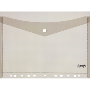 My bag with Button A4 & perforation Transparent Clear - Centrum