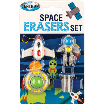 Erasers set SPACE synthetic rubber 4 pieces set