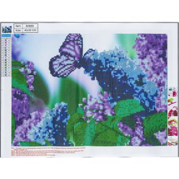 5D Diamond Mosaic KIT "Butterfly" 30x40cm - SPECIAL OFFER