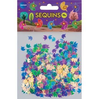 Sequin "UNICORN" D.:8,11mm, 1100pcs(15g), mixed colors 