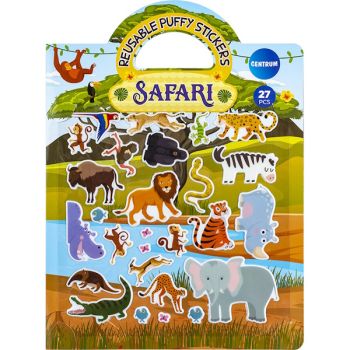 Decoration stickers "SAFARI" Puffy 23x30mm &20x35mm