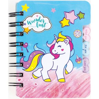 Note book spiral 120x92mm 50sh. (ruled) "UNICORN" SPECIAL OFFER