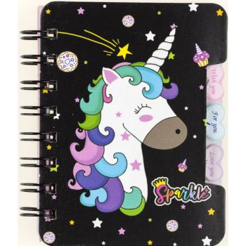 Note book spiral 120x92mm 50sh. (ruled) "UNICORN" SPECIAL OFFER 
