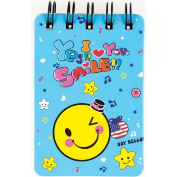 Note book spiral 105x70mm 55sh. (ruled) "SMILE" SPECIAL OFFER