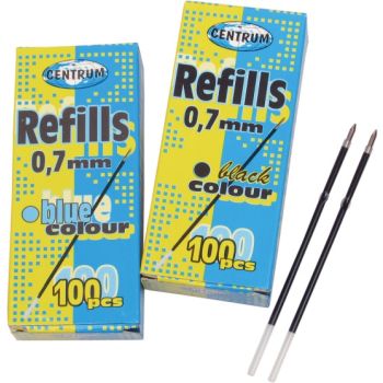 Refills for pens blue ink 0.7mm