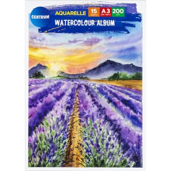 Watercolor drawing album A3 15sheets. 200grm
