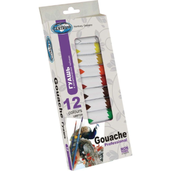 Gouache paints,metal tubes 12col. *12ml  - Centrum